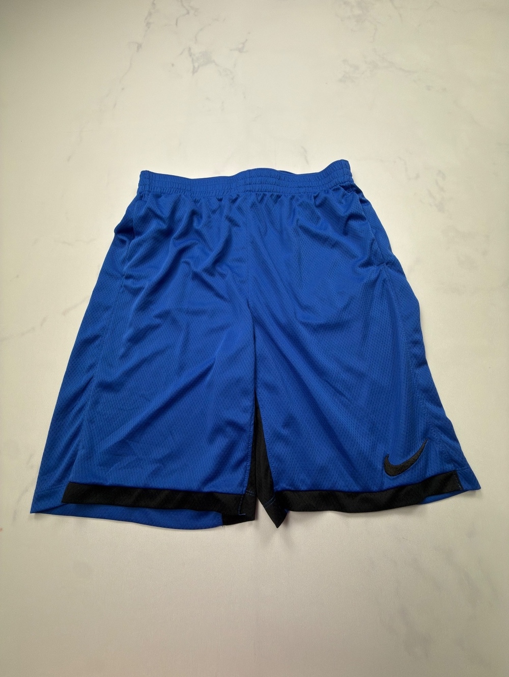 Nike Athletic Shorts Royal Blue 2010s Sporty Baggy - Boys XL+ Husky